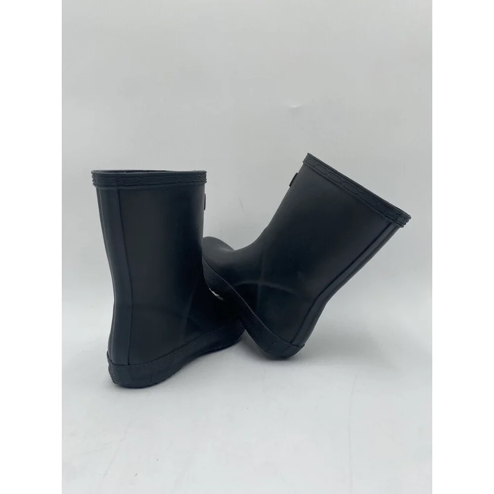 HUNTER FIRST CLASSIC Kids' NEW Rain Boots Black US Size B7/G8 - Picture 8 of 11